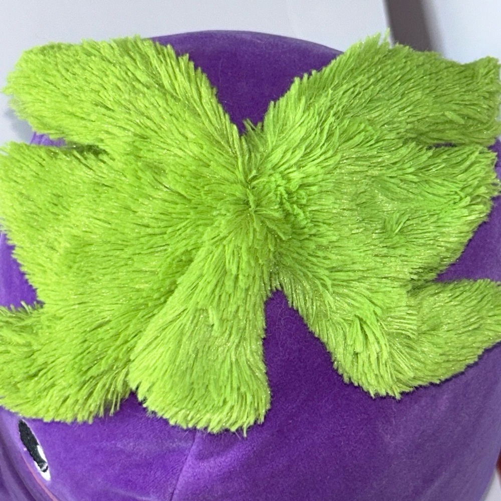 Purple Eggplant Smoochy Pals Very Soft & Squishy Foodie Plush by Linzy Toys‎ - Picture 7 of 13